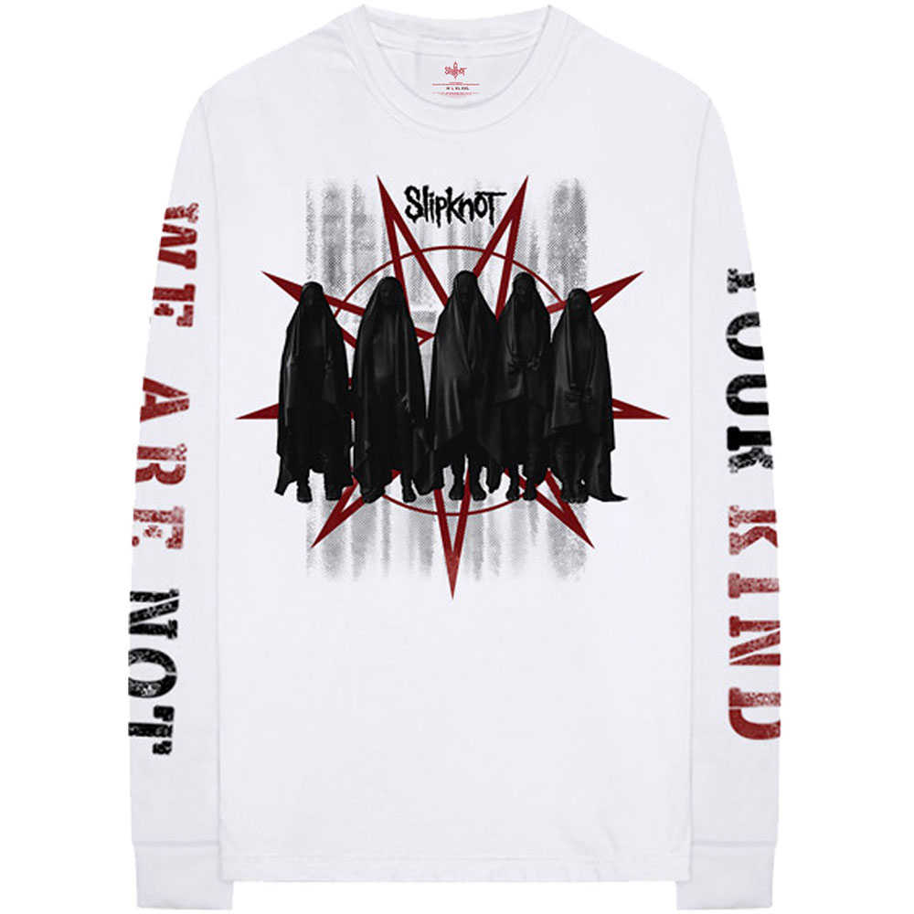 Slipknot - Shrouded Group Longsleeve shirt - Wit